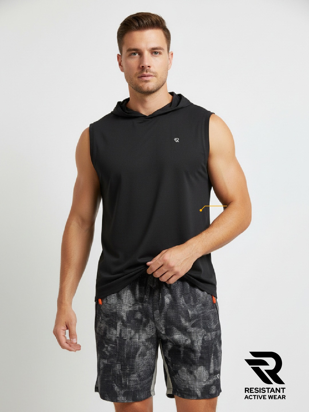 Athletic Cut Hoodie Tank - Image 2